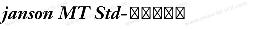 janson MT Std字体转换